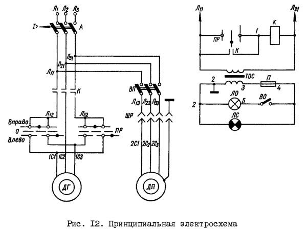 Електрична схема токарно-гвинторізного верстата 1603 1603 Схема електрична токарно-гвинторізного верстата